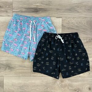 Chubbies Flamingo and Tropical Print 5.5” Men's Shorts Bundle